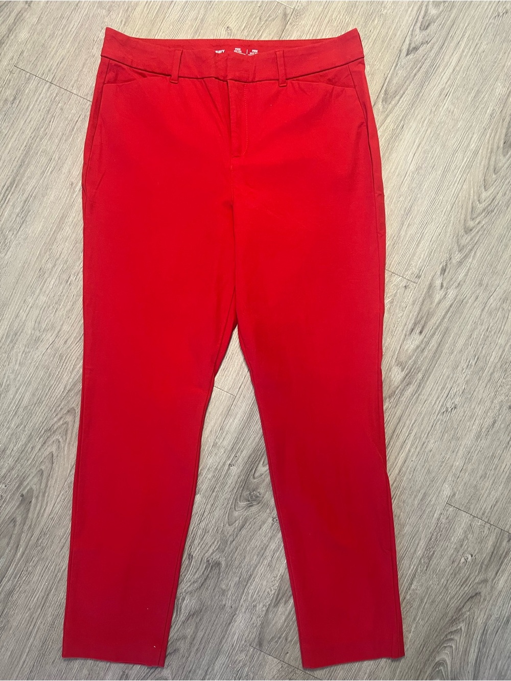 Old Navy Red Slim Tailored Trousers